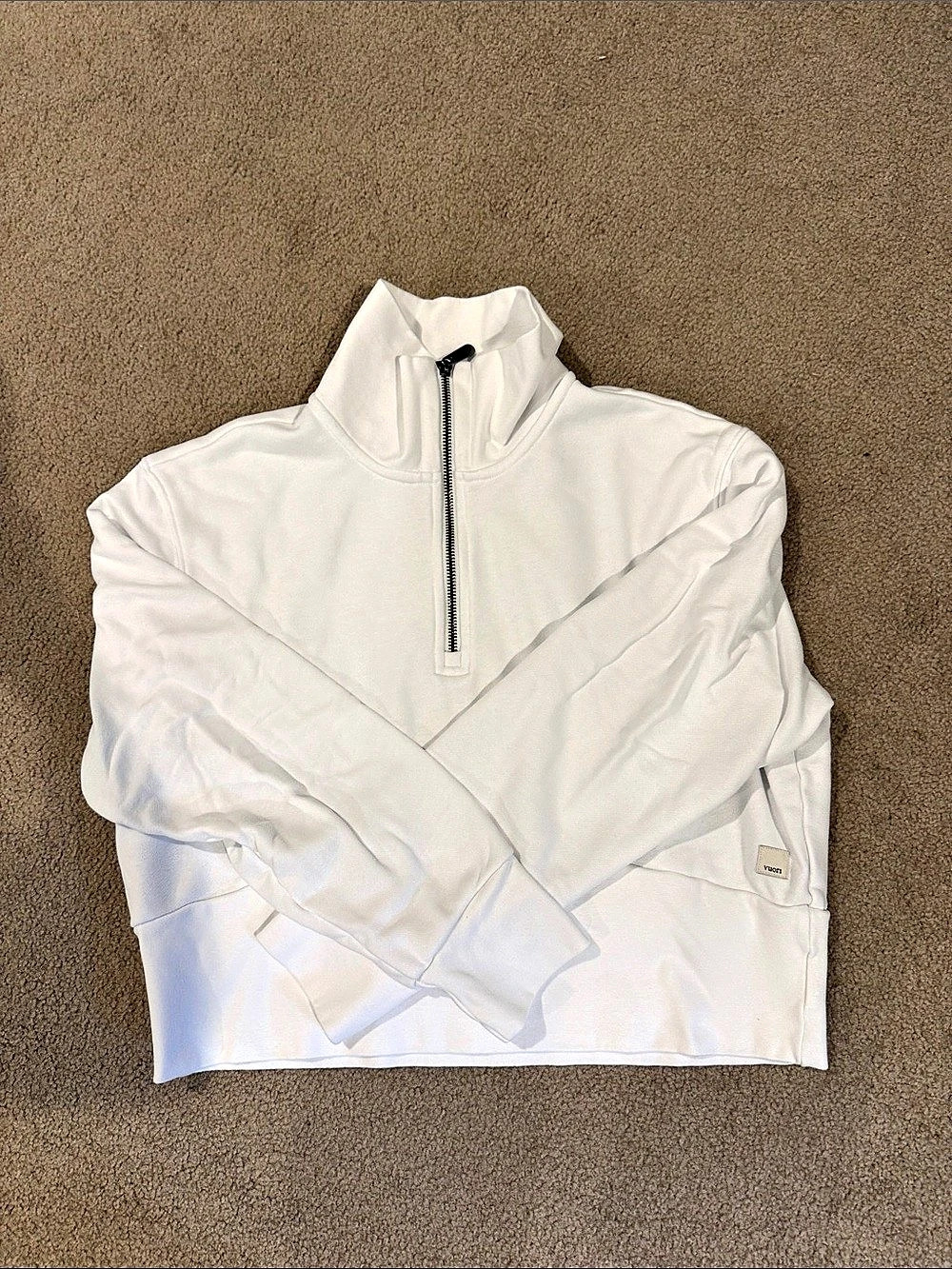 Vuori Sedona Sport Half-Zip Pullover White Small